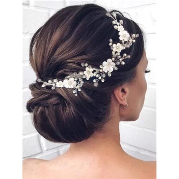 Pearl Wedding Hair Vine | Bridal Headband - Picture 1 of 5